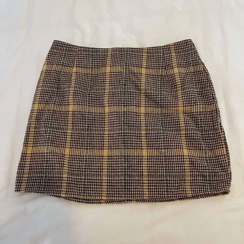 Motel plaid mini skirt